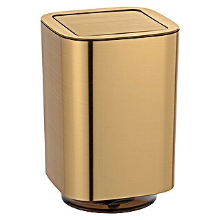 Wenko Kosmetikeimer Auron Gold (5,5 l, Gold, Eckig, Kunststoff)