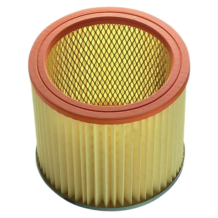 Thomas Patronenfilter Nass-/Trockenfilter - B x L: 18,4 x 40,4 cm, Passend für: Thomas Multisauger - Luftfilter für Autos, zylindrisch mit gelbem Filterpapier und orangefarbenen Rändern. Zum Schutz des Motors vor Verunreinigungen.