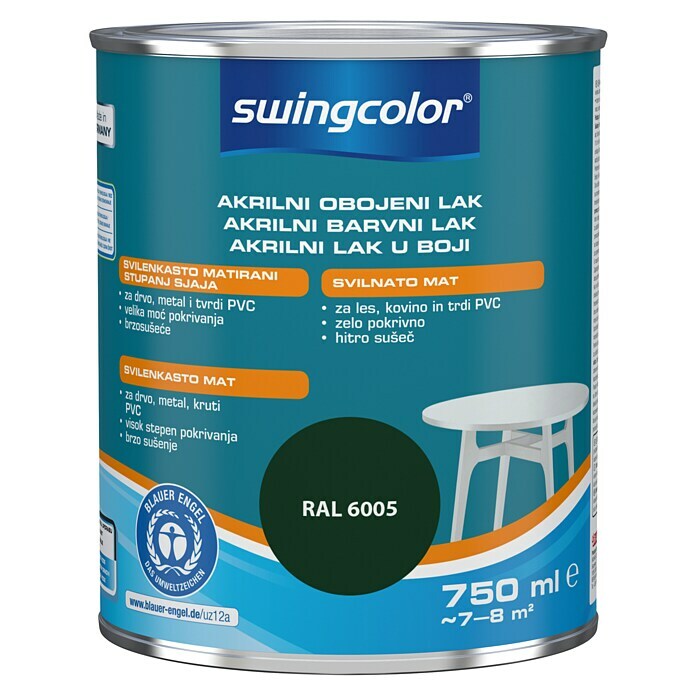 swingcolor Lak u boji  (Akrilni lak, Mahovina, 750 ml, Svilenkasti mat) | BAUHAUS