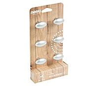 Nesu Tirador para muebles 4617 6 uds. (L x An x Al: 34 x 20 x 24 mm, Acero, Mate)