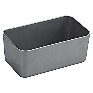 Sunware Aufbewahrungsbox Q-Line Basket (L x B x H: 12,2 x 7 x 4,8 cm, Kunststoff, Grau)