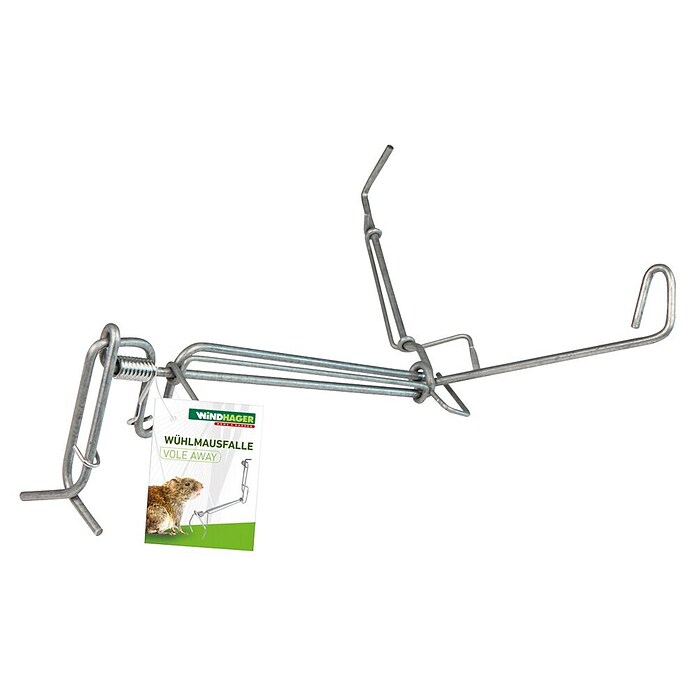 Windhager Wühlmausfalle Vole Away (L x B x H: 220 x 200 x 75 mm, Metall)