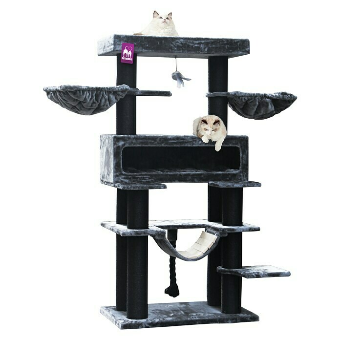 Petrebels Krabmeubel Lookout 198 (100 x 60 x 198 cm, Sisal, Pepper) | BAUHAUS