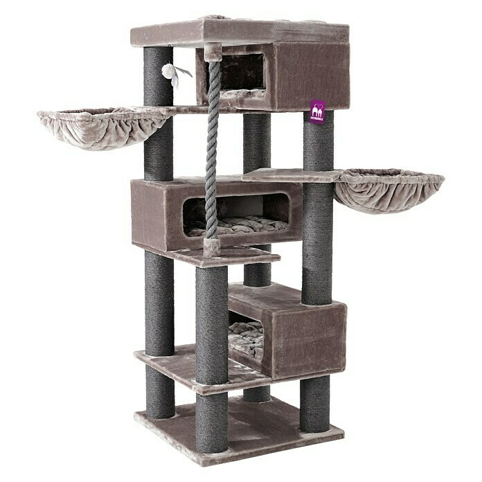 Petrebels Krabmeubel Turnpike 200 (76 x 76 x 200 cm, Sisal, Cappuccino) | BAUHAUS