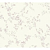 AS Creation Metropolitan Stories Vliestapete Blümchen (Lilac/Weiß, Floral, 10,05 x 0,53 m)