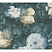AS Creation Metropolitan Stories Vliestapete (Blau/Creme, Floral, 10,05 x 0,53 m)