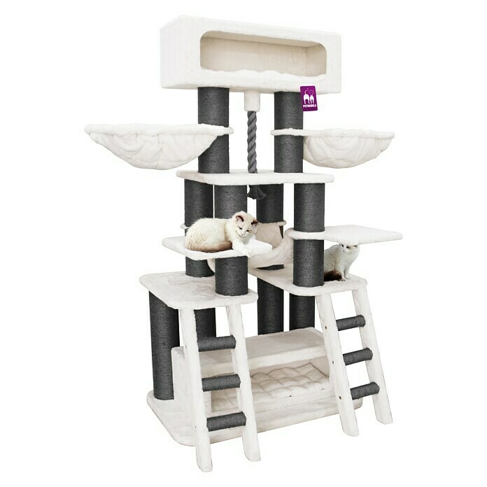 Petrebels Krabmeubel Skybox 187 (100 x 60 x 187 cm, Sisal, Off-white) | BAUHAUS