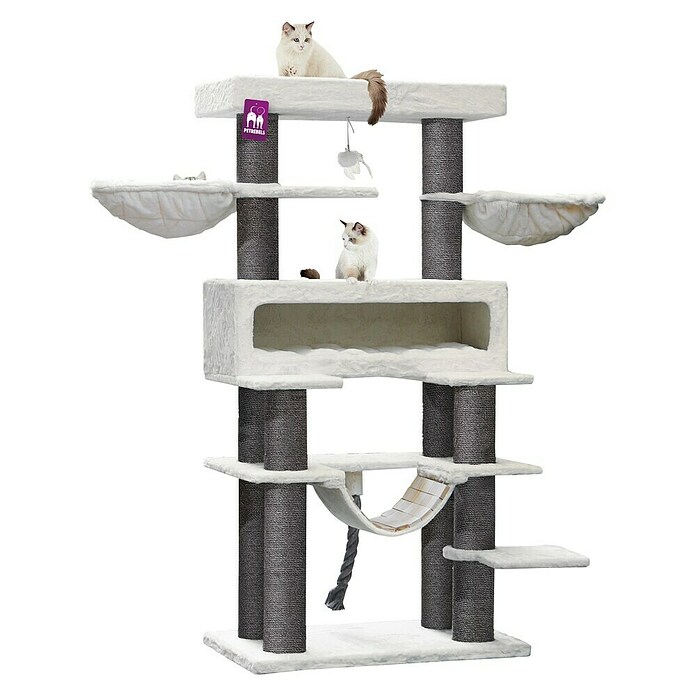 Petrebels Krabmeubel Lookout 198 (100 x 60 x 198 cm, Sisal, Off-white) | BAUHAUS