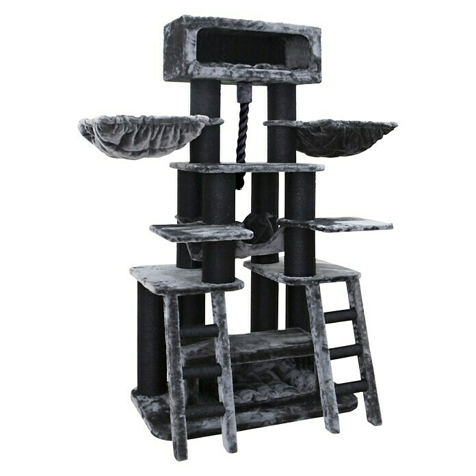 Petrebels Krabmeubel Skybox 187 (100 x 60 x 187 cm, Sisal, Pepper) | BAUHAUS