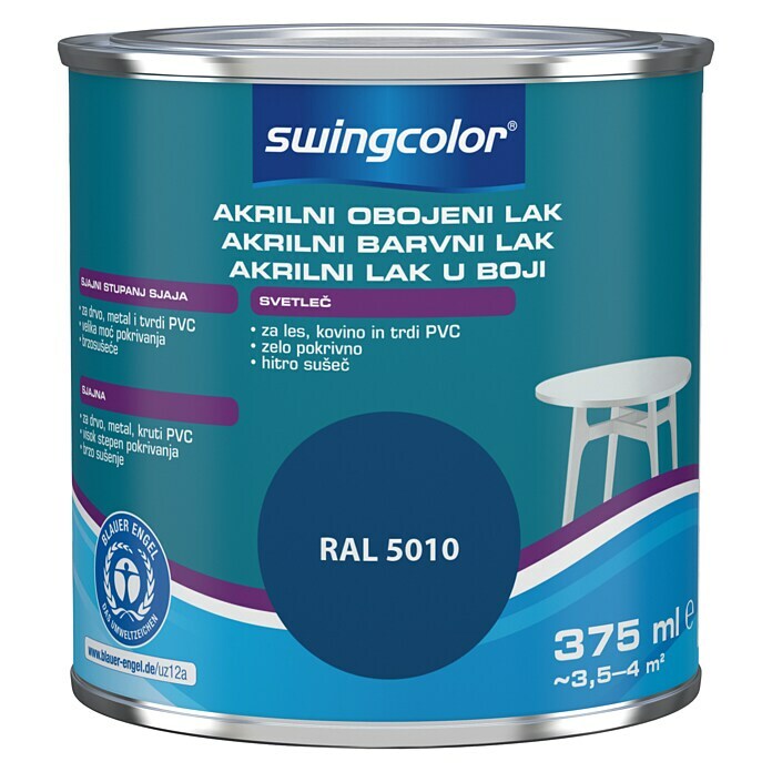 swingcolor Lak u boji  (Akrilni lak, Boja: Plave boje, 375 ml, Sjaj) | BAUHAUS