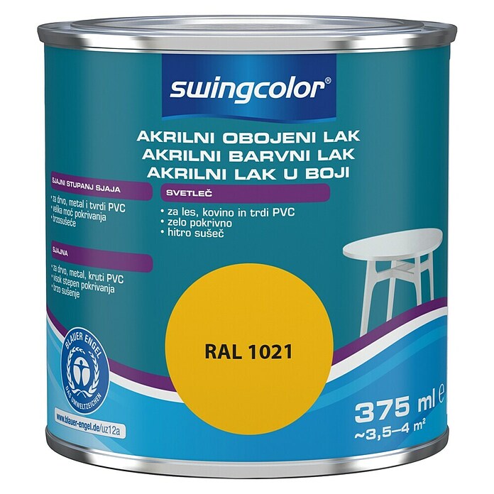 swingcolor Lak u boji  (Akrilni lak, Žute boje, 375 ml, Visokog sjaja) | BAUHAUS
