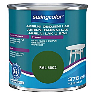 swingcolor Pisani lak (Akrilni lak, Zelena, 375 ml, Visoki sijaj)