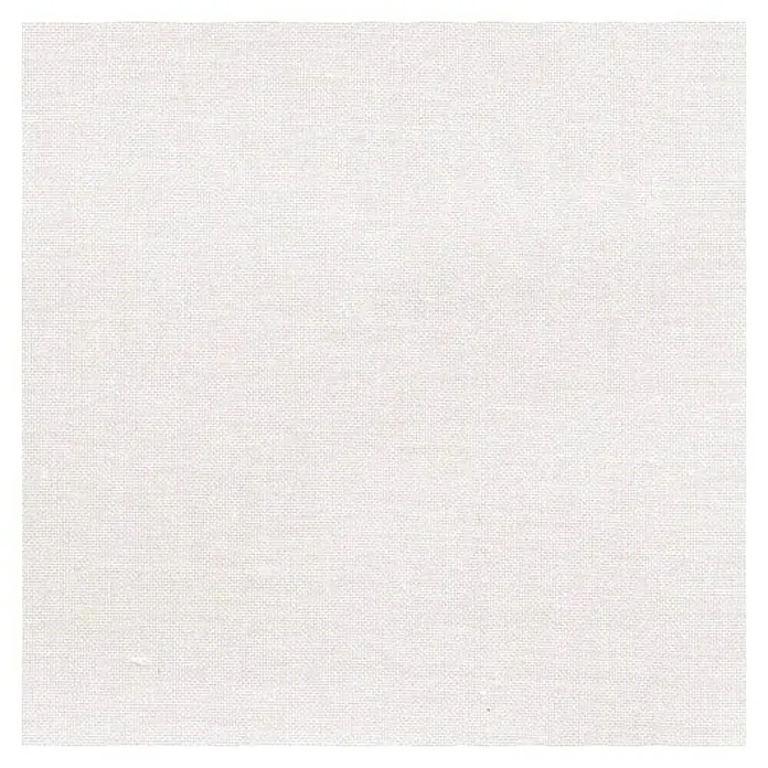 Tela Etamin Clase 1 - 150 x 20 cm, Crudo - Primer plano de una tela de lino que muestra su fina textura y un esquema de color claro y neutro. Ideal para prendas y textiles para el hogar.