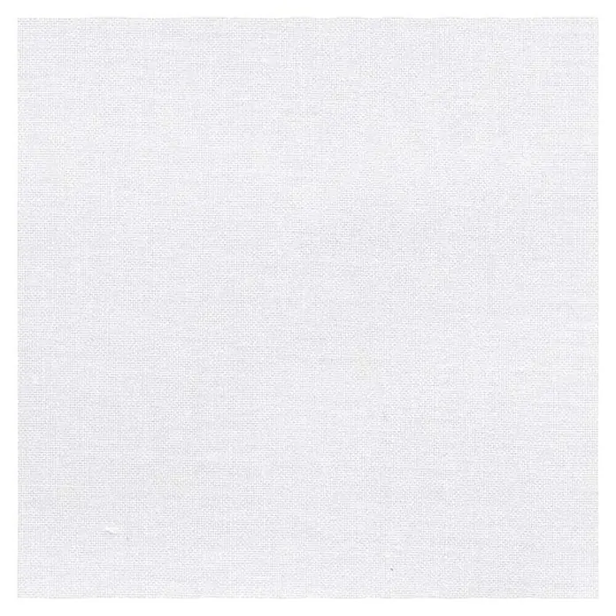Tela Etamin Clase 1 - 150 x 20 cm, Blanco - Primer plano de un trozo de tela blanca con una textura fina, ideal para proyectos creativos y aplicaciones versátiles.