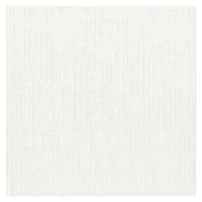 Tela Alpes 67 - 150 x 20 cm, Blanco - Primer plano detallado de un tejido de lona de algodón blanco, que destaca su fina textura y patrón de tejido uniforme.