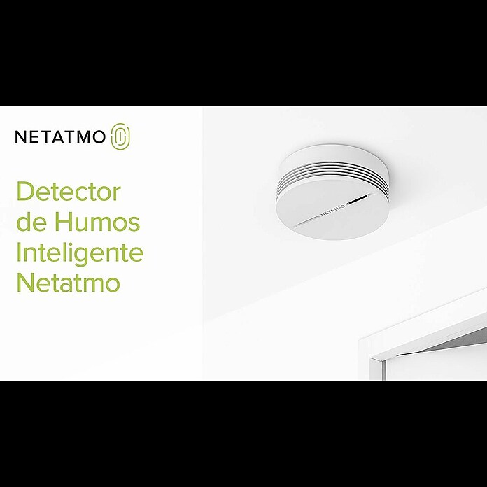 Netatmo Detector de humo inteligente (Diámetro: 11,5 cm, Duración de batería: 10 años, Señal de alarma: 85 dB) | BAUHAUS