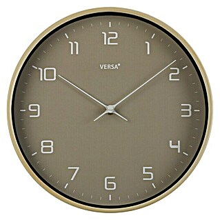 Reloj de pared redondo Clásico (Beige, Diámetro: 40 cm)