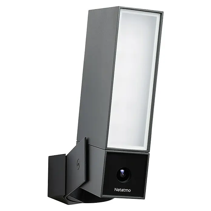Netatmo Cámara de vigilancia Inteligente - Negro, Ángulo de detección: 100 °, Alcance de detección: 15 m - Cámara exterior Netatmo Presence con iluminación integrada para mayor seguridad y vigilancia de tu hogar.