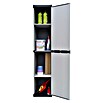 Kunststoffschrank (L x B x H: 39,5 x 34 x 168 cm, Traglast: 25 kg/Boden)