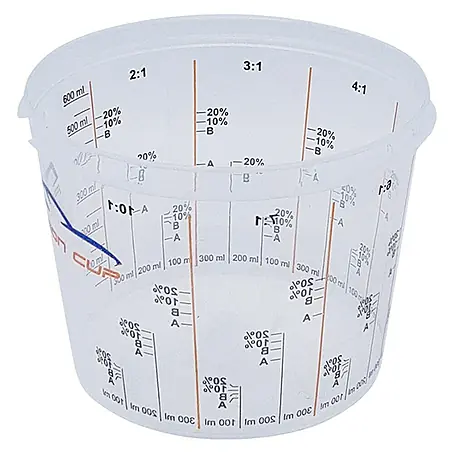 Vaso medidor para mezclar pintura