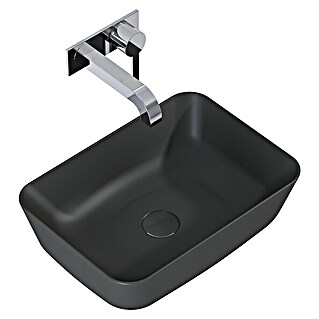 Inspira Aufsatzwaschbecken (45,5 x 32,5 cm, Keramik, Anthracite)