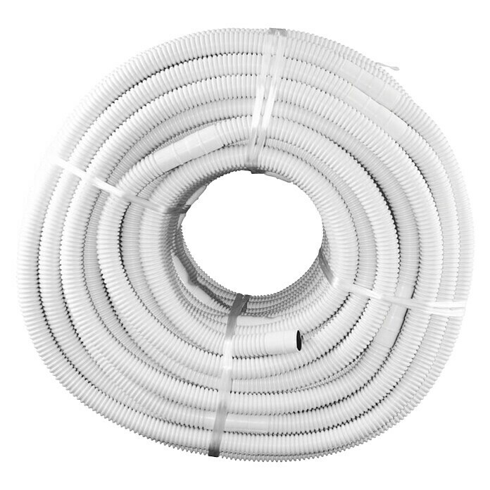 Tubo flexible doble capa (Largo: 10 m, Plástico, Blanco)