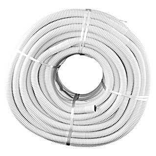 Tubo flexible doble capa (Largo: 10 m, Plástico, Blanco)