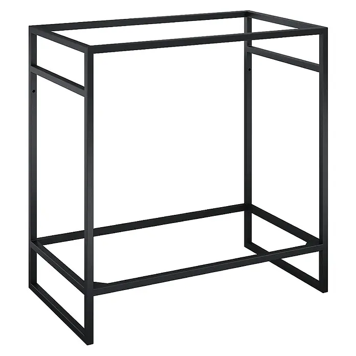Inspira Konsole - 80 x 45,5 cm, Black - Schwarzes Metallgestell für Möbel, das Stabilität und ein modernes Aussehen für verschiedene Einrichtungsgegenstände bietet.