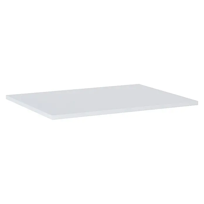 Inspira Waschtischplatte - B x T x H: 60,6 x 46 x 1,5 cm, Weiß - Eine minimalistische, weiße Platte, ideal für moderne Möbeldesigns oder als schlichte Präsentationsfläche. Perfekt für jegliche Inneneinrichtung.
