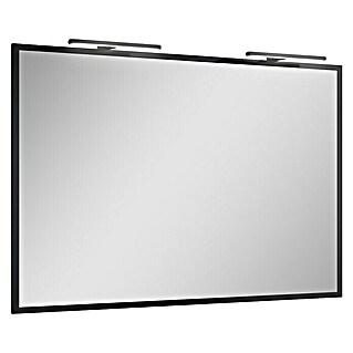Inspira LED-Lichtspiegel (120 x 80 cm, Black, Rechteckig)