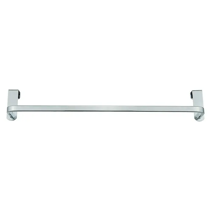 Toallero de barra de gancho - Acero, Cromado - Una barra de toalla cromada brillante para montaje en pared, perfecta para cualquier baño.