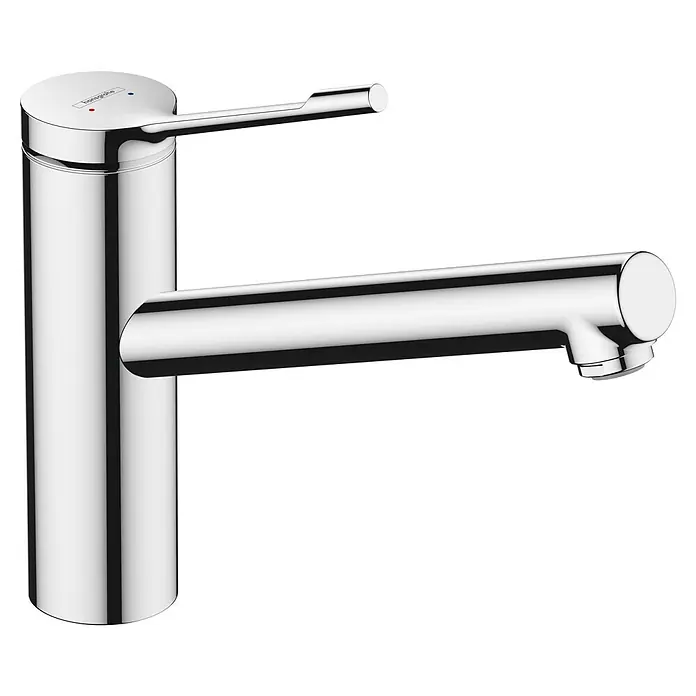 Hansgrohe Grifo de cocina Zesis - Cromo, Brillante, Giratoria - Un brillante y moderno grifo de baño cromado con un diseño elegante y manija de palanca para una fácil operación.