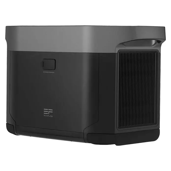 EcoFlow Batería extra Delta Max - 50,4 V, 40 Ah, Iones de litio - Estación de energía portátil EcoFlow de alta capacidad para uso en exteriores, camping y energía de emergencia.
