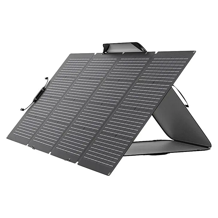 EcoFlow Panel solar Plegable - Potencia máx.: 220 W, L x An x Al: 183 x 82 x 2,5 cm - Panel solar plegable con múltiples paneles, diseñado para uso en exteriores o como fuente de energía de emergencia, proporcionando una solución energética sostenible.