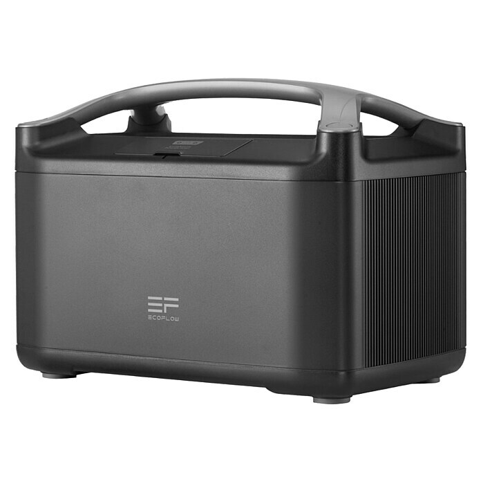 EcoFlow Akku RIVER Pro720 Wh, Schwarz Diagonal View