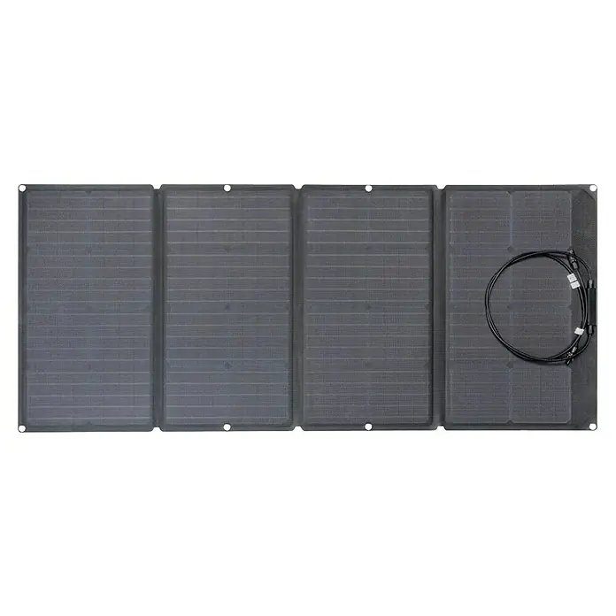 EcoFlow Solarmodul faltbar - L x B x H: 157 x 68 x 2,4 cm, 160 W - Abgebildetes faltbares Solarpanel, ideal für Outdoor-Aktivitäten und zum Laden von Geräten mit Sonnenenergie.