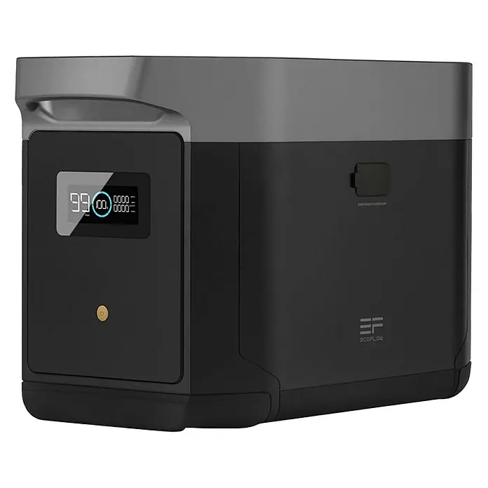 EcoFlow Batería extra Delta Max - 50,4 V, 40 Ah, Iones de litio - Estación de energía portátil EcoFlow con pantalla para un suministro de energía confiable.