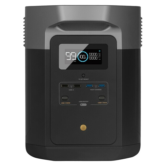 EcoFlow Powerstation DELTA Max 20002.016 Wh, 2.400 W Front View