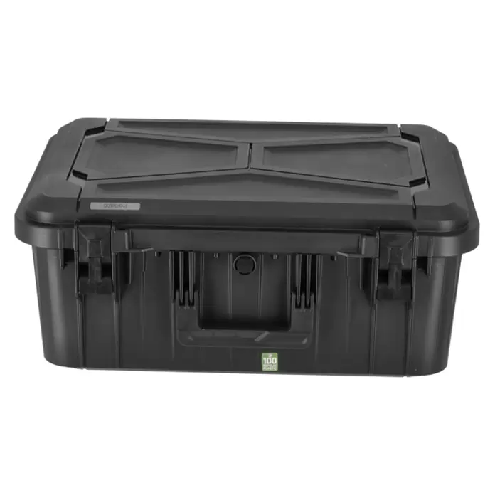 Wasserdichter Koffer EKO90 - L x B x H: 520 x 350 x 210 mm, Mit Würfelschaumstoffeinlage, Grau, Kunststoff
