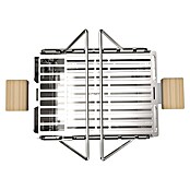 Knister Holzkohlegrill Premium (Grillfläche (B x T): 52 x 22 cm, Silbergrau) | BAUHAUS