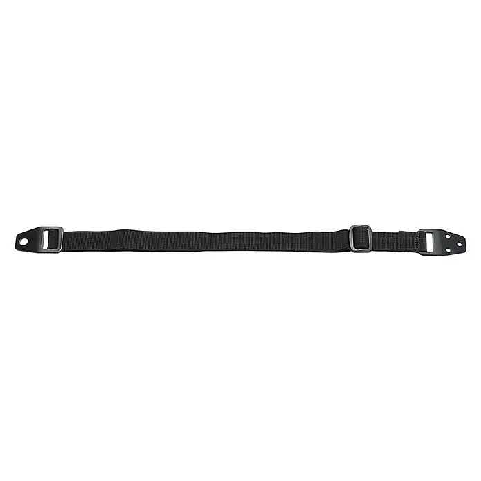 Abus TV-Kippsicherung Isa - 2 Stk. - Schwarzer Gitarrengurt aus strapazierfähigem Nylon mit verstellbarer Schnalle und Befestigungslöchern für sicheren Halt.