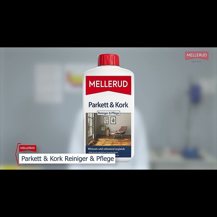 Mellerud Reinigungs- & Pflegemittel Parkett & Kork (1.000 ml, Flasche mit kindergesichertem Verschluss) | BAUHAUS