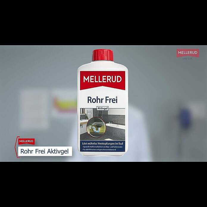 Mellerud Rohrreiniger Rohr Frei Aktivgel1 l, Flasche mit kindergesichertem Verschluss Product