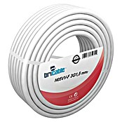Bricable Cable eléctrico H05VV-F3G1,5 (H05VV-F3G1,5, 50 m, Blanco)