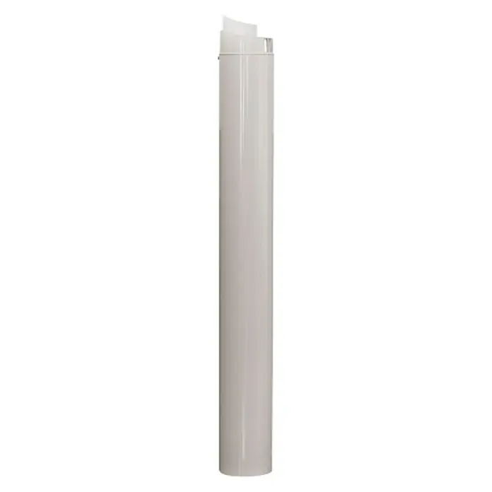 Practic Tubo final coaxial - Ø x L: 100 mm x 100 cm, Blanco - Una elegante base blanca para banderas de mesa, ideal para mostrar banderas con estilo sobre mesas o escritorios.