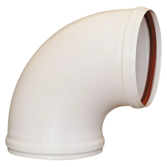 Practic Codo para tubos - Diámetro: 125 mm, 87 °, Blanco - Codo de tubería de alcantarillado de plástico de 90 grados en blanco, ideal para instalaciones sanitarias. Un producto fiable y duradero.