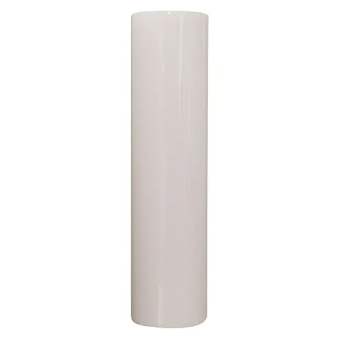 Practic Tubo de extracción - Ø x L: 125 mm x 150 cm, Blanco - Vela cilíndrica blanca para iluminación ambiental y como elemento decorativo para diversas ocasiones.