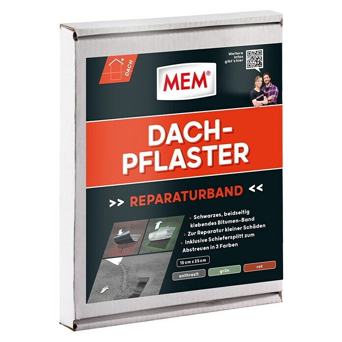 MEM Bitumen- & Reparaturband Dach-PflasterAnthrazit Diagonal View