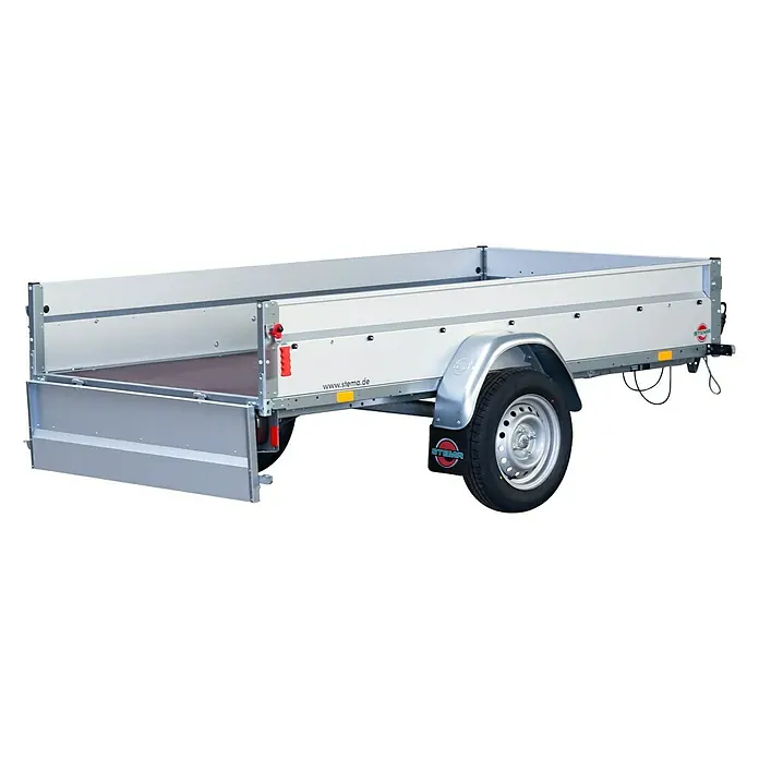 Stema Anhänger BASIC STL 750-25 - Nutzlast: 573 kg, Einachser, Kasteninnenmaß: 251 x 128 x 35 cm, Ungebremst - Einachsiger Anhänger der Marke Stema, ideal für den Transport von Lasten. Robuste Konstruktion und langlebig für den täglichen Gebrauch.