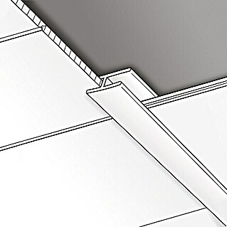 HDM Outdoor Koppelprofiel voor Carport panelen (300 x 3,5 cm, Pvc, Titaan wit)